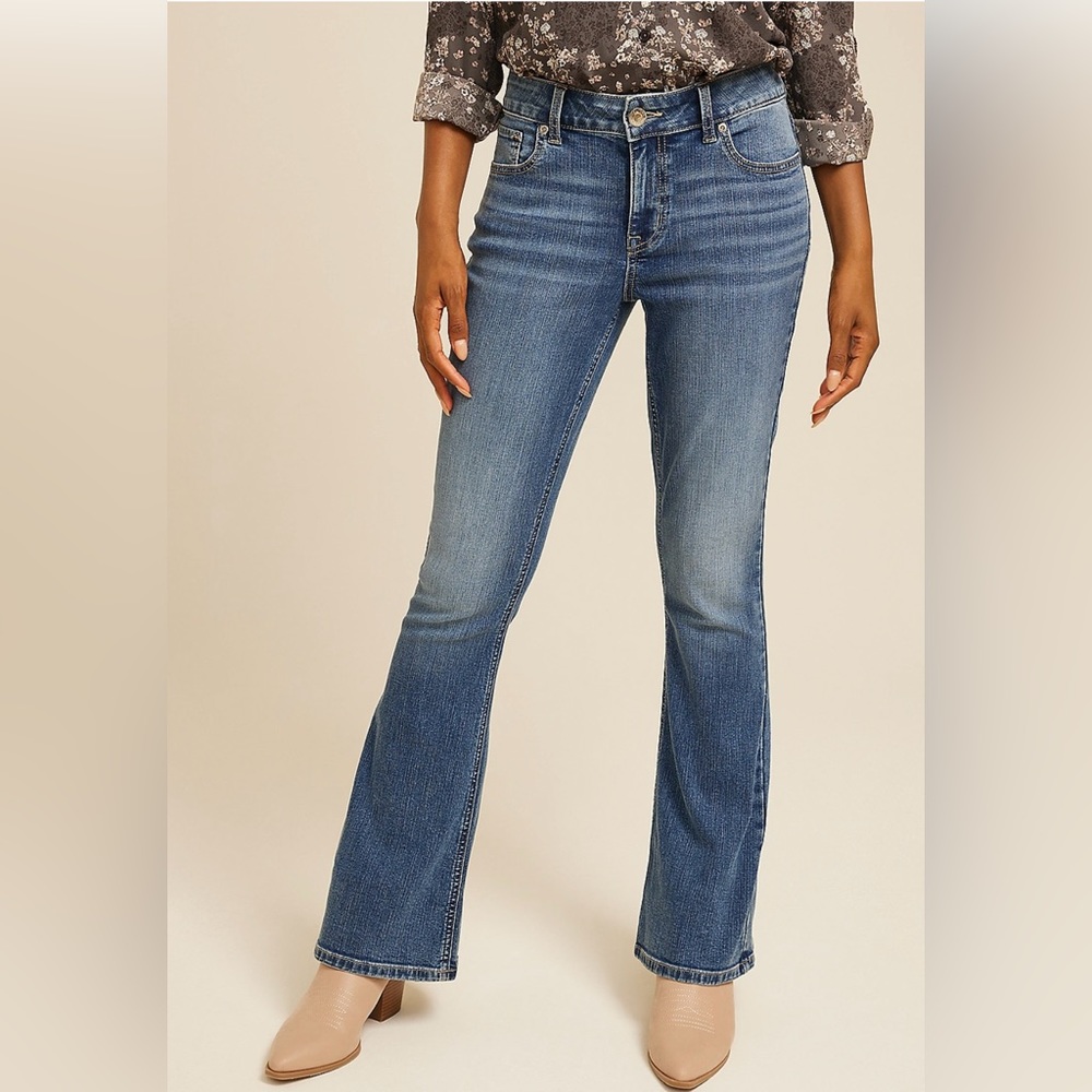 Maurice women’s size 12 long midrise boot cut‎ jeans